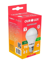 imagem de Lampada Ourolux Led 9W Bivolt 3000K