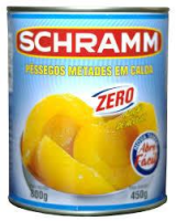 imagem de Doce De Pessego Schramm Metades Zero 450G