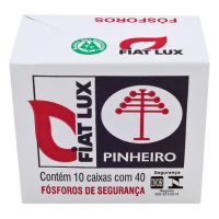 imagem de Fosforo Fiat Lux Pinheiro Com 40 Palitos