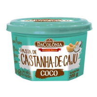 imagem de Pasta De Castanha Dacolonia Com Coco 200G