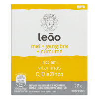 imagem de Cha Leao Mel/Geng/Curc Rico Vitamanho Com 10