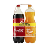 imagem de Refrigerante Coca Cola 2L+Fanta Laranja 2L
