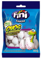 imagem de Bala Fini Chicle Ovos Dinossauro 80G